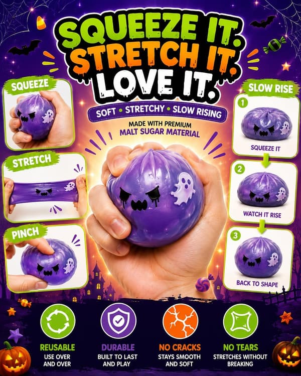 8-pack Halloween Mystery Squishy Set – Ögonbindel Malt Socker Långsamt Stigande Stressbollar, Sensoriska Ångestlindrande Leksaker, Partyfavoriter & Presenter