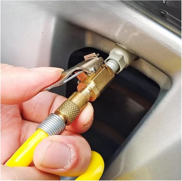 Inflationsforbindelse 8 Stk Universal Dækpumpe Dyse Bil Luftpumpe Adapter Hurtigudløser Forbindelse Clip-on Design Messing Materiale