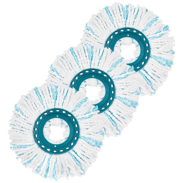3-pakning for Leifheit/Liffy Spin Mop Erstatningspute Mikrofiber Våt- og Tørrmopphode Tilbehør