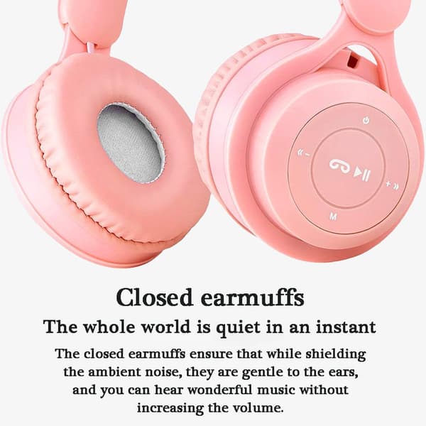 Trådlösa hörlurar barnhörlurar barnhörlurar Bluetooth-hörlurar barnhörlurar (vit)