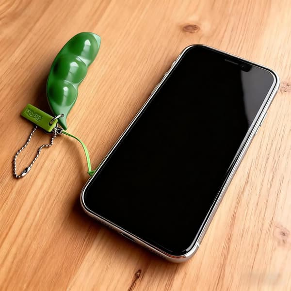 Squeeze Beans Nøglering Fidget Legetøj Squishy Ærtebælg Stressaflaster Bringer Sjov til Børn 3 STK Reducerer Angst og Stress