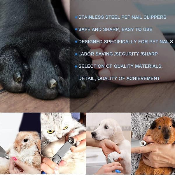 AURA Dog Nail Clippers and Trimmer - Professional Pet Grooming Tool, Cat Clippers, Safe Sharp Blades