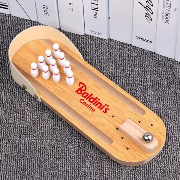 Mini Bowlingsett i Tre – Pedagogisk Leketøy for Foreldre-Barn-Interaksjon (3–6 år)