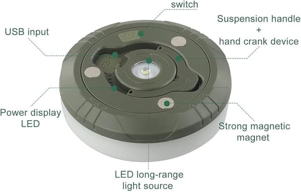 LED campinglys, teltlys, USB genopladelige, bærbare RGB campinglyskæder, velegnet til camping, ferier og jul.