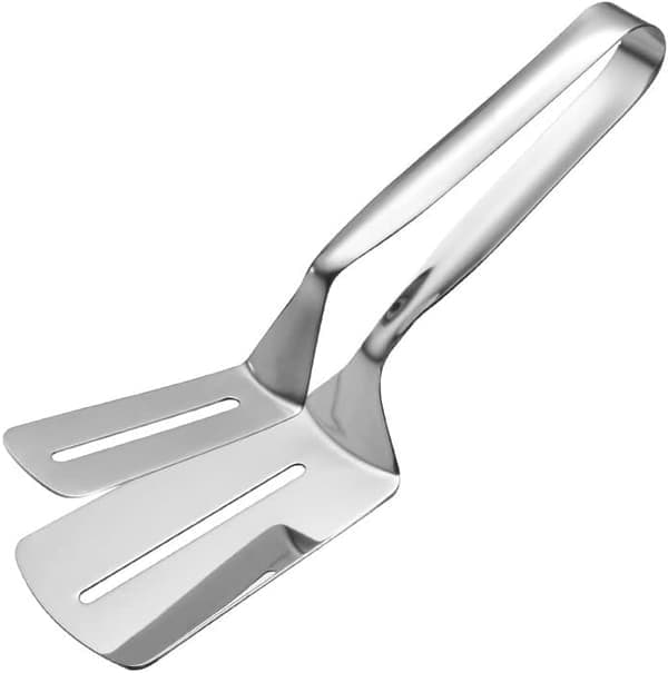 Generisk tomme rustfritt stål spateltang for matlaging, grill, brød, biff, grillmat