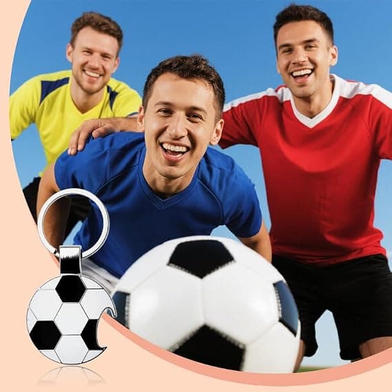 Fodboldflaskeåbner Nøglering til Fodboldelskere