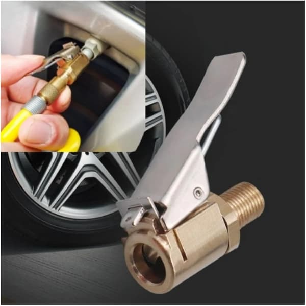 Inflationsforbindelse 8 Stk Universal Dækpumpe Dyse Bil Luftpumpe Adapter Hurtigudløser Forbindelse Clip-on Design Messing Materiale