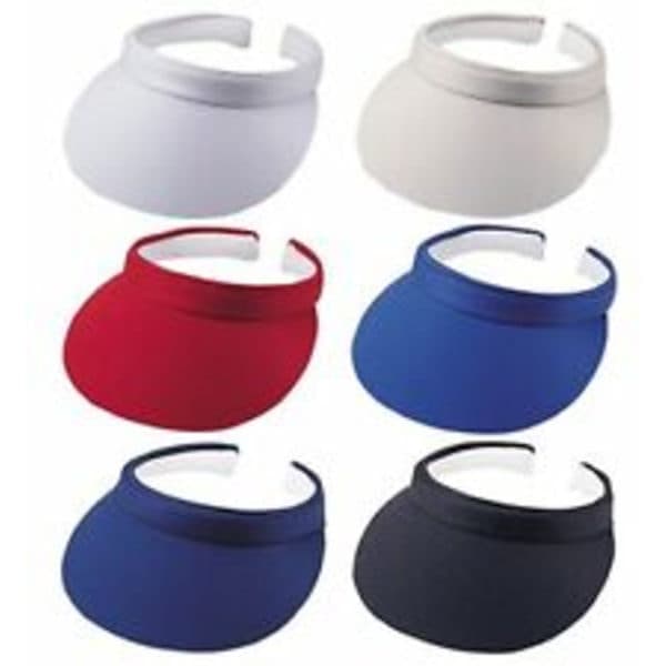 Sort clip-on golfsolskærm