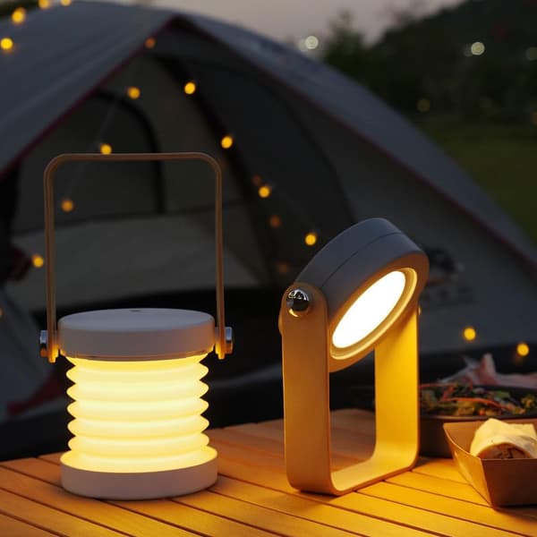 Retro lyktelys USB oppladbart utendørs campinglys, tre nivåer dimming, bærbart nødatmosfærelys, egnet for camping