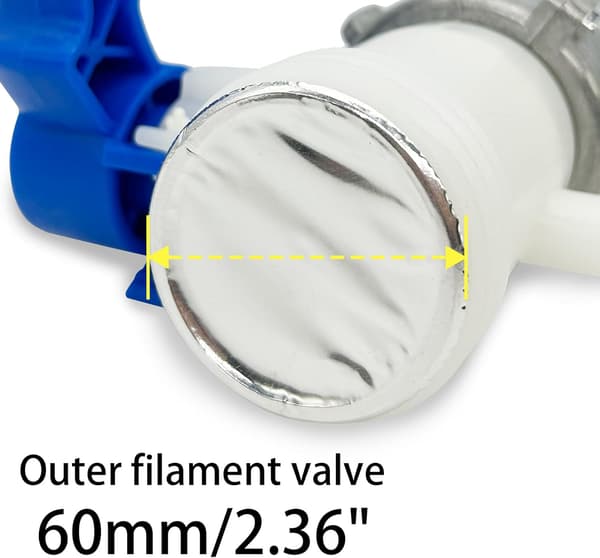 62 mm IBC vanntank sommerfuglventil kran vannadapter IBC vanntank vannbeholder kontrollkobling erstatning DN40