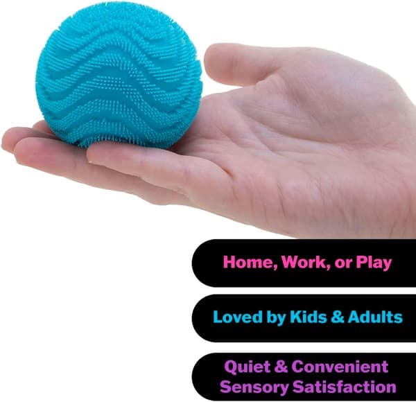 Fuzz Squishy Stressbold - Blødt Fidget Legetøj til Angstlindring, Sanseleg for Børn