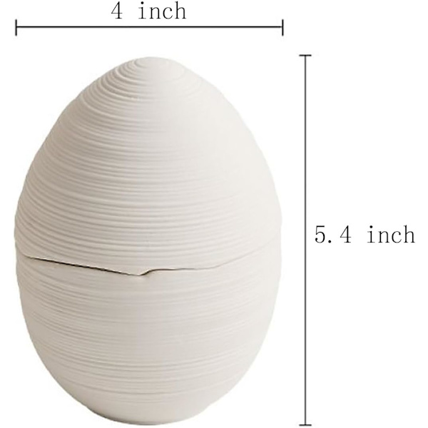 Stripete eggformede dampede eggkopper, dekkede dampede eggboller, fuglereddessertboller - 10 cm