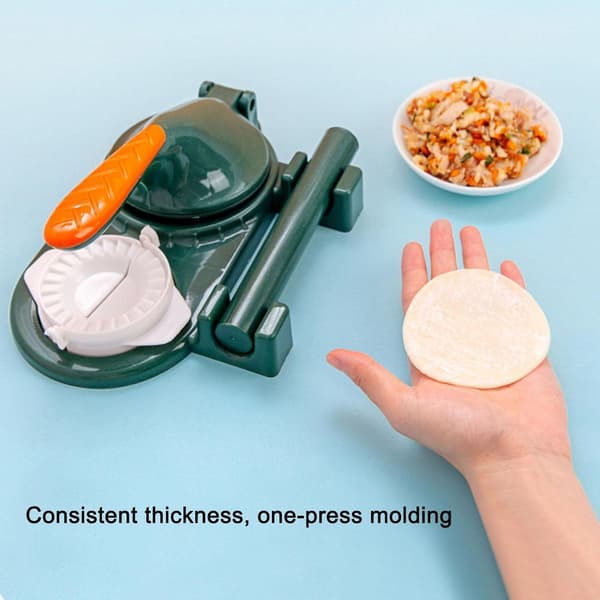 Dumplingmaskine med kagerulle, manuel dejpresser, Empanada Maker Press til presning af dumpling-skindindpakningsform