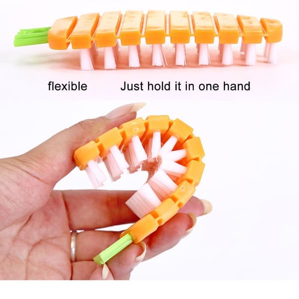Random Vegetable Scrubber Brush Cleaning Brush Kitchen Cleaner Carrot Potato Surface Brush Kitchen Utensils