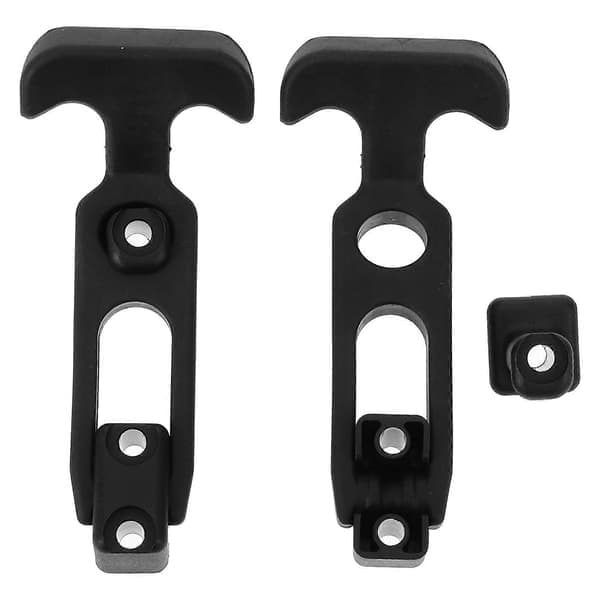 T-Handle Hasp Rubber Car Hood Catches Vibration Absorbing Flexible Preload 2-set
