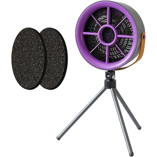 Kompakt emhætte/ventilator/mini emhætte, velegnet til grill og camping. Grå (lilla)