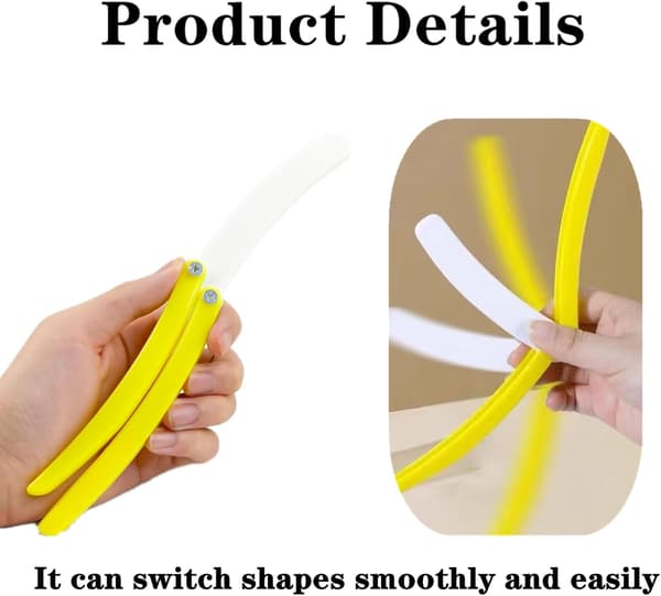 Banan sommerfuglkniv Solid sommerfugl Fidget kniv for utendørs trening og øvelse