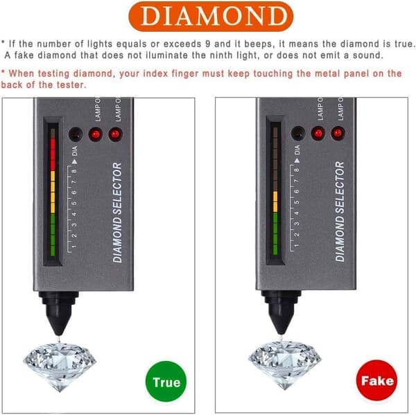 Guld- og sølv- og diamanttester, professionelt guldtestsæt, voks pen batteri, ædelstenstester