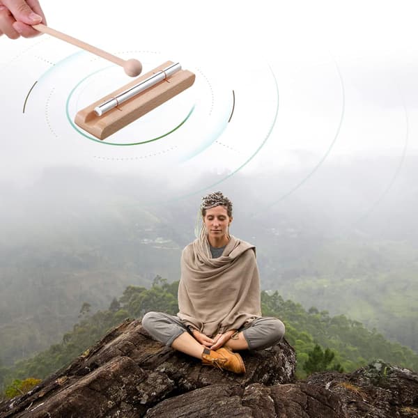 2 kpl energiakello tikulla, meditaatiokellot, mindfulness-rannekello, luokkahuonekello rukoukseen, joogaan, lyömäsoittimeen, muistutuskello, itämainen
