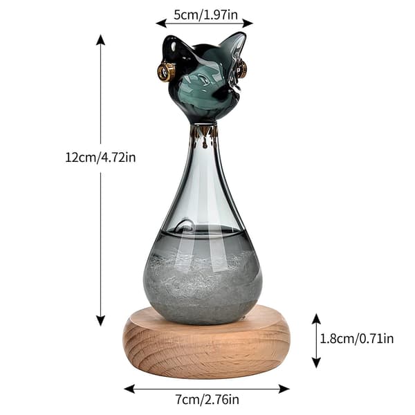 Väderglas, Stormglas Väderprognos, Kattformad Flaska Flytande Barometer Väderprognos Väderstation
