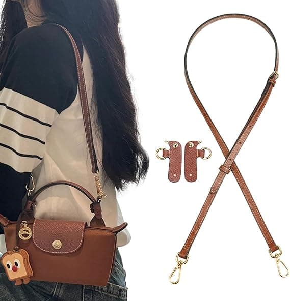 Lædertaske Skulderrem Erstatning Crossbody Justerbart Konverteringssæt Passer til Mini Pung