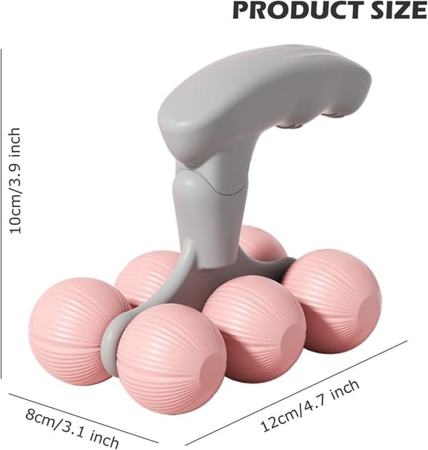 Lymfemassagerulle til fjernelse af cellulite Kropsformning - Håndholdt cellulite-massageværktøj til kropsopblødning Blodcirkulation Lymfedrænage