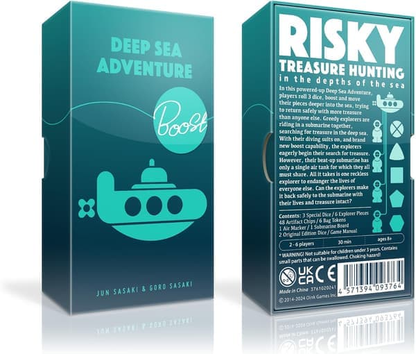 1 sarja  \"Deep Sea Adventure \" lautapeli, perhepeli, hauska korttipeli, lomapeli