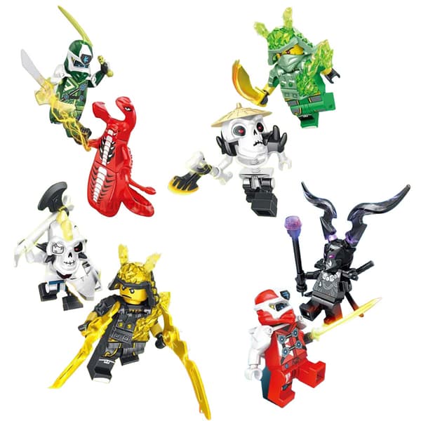 24-dele Ninja Guld Lloyd Moro Byggeklods Minifigur Legesæt