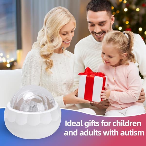Autism Sensorisk Ljusprojektor, USB-driven, Takprojektion, Lugnande Effekter, Flerfärgad, Plast, Medium