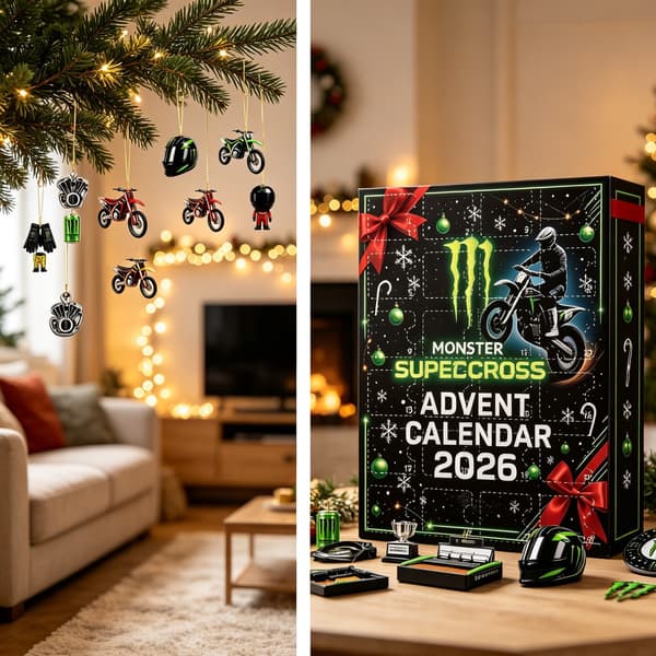 Adventskalender – Motocross Racing – Julgransprydnad