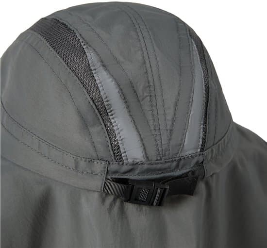 Solhat til mænd – Fiskehat – UV-beskyttelse – Ansigtsbeskyttelse – Halsbeskyttelse – Åndbar – Udendørshat – Sort – M (56–58 cm) Black