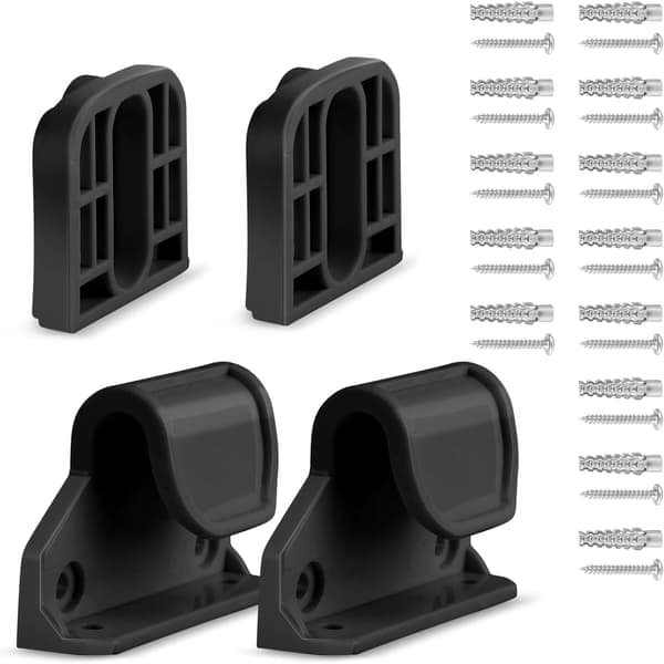 Retractable Baby Gate Replacement Parts, Original Hardware Kit (Includes 2 x Latches + 2 x Brackets + 1 Set of Screws) for Retractable Gate