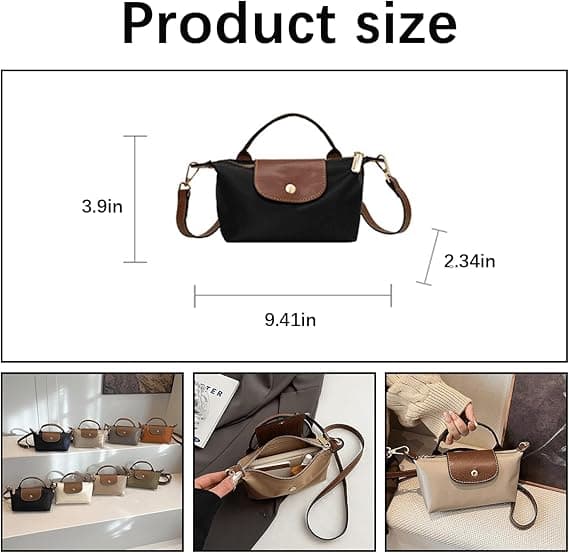Mode Mini Crossbody Väska, Handväskor med Justerbar Rem för Kvinnor, Dam Axelväska