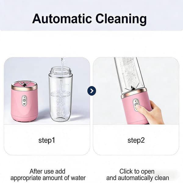 Blender - Bärbar Blender - Mini Bärbar Blender - Uppladdningsbar - 400ML