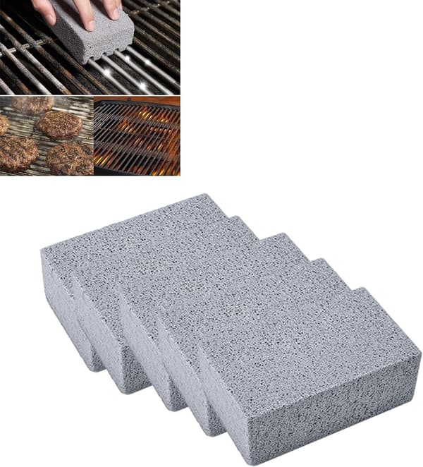 5-pak grillrenseblokke til grillplade og flad top