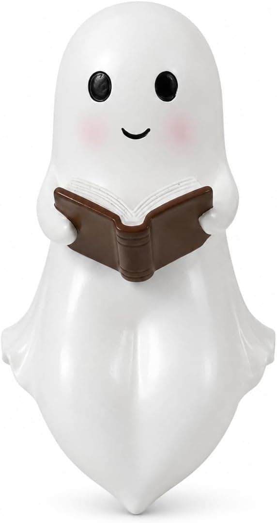 Sød spøgelseslæselampe / Halloween natlampe