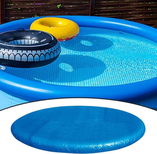 Runt poolskydd, runt skydd för barnpooler, dammtätt skydd med dragsko för utomhusbruk