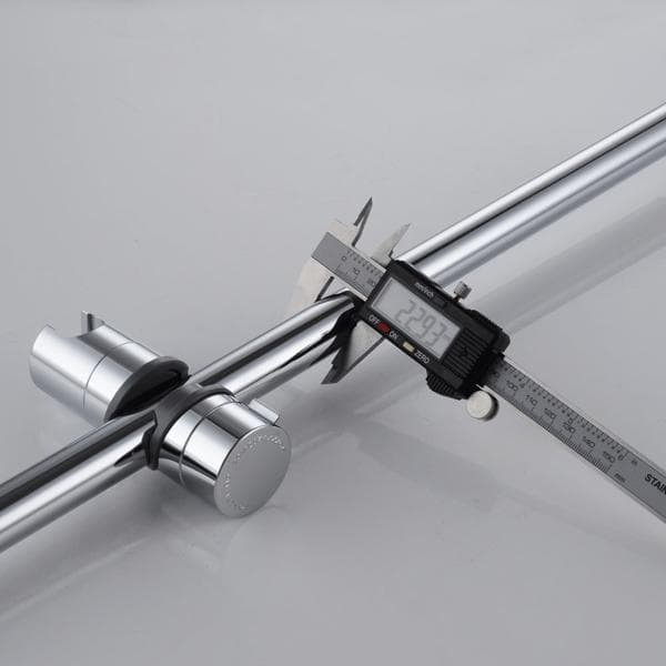 Hånddusjholder for dusjstang justerbar 18-25 mm ABS Sølv