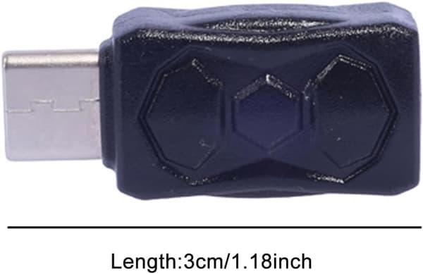 Universal Mini USB - Typ C-adapter hona till hane-omvandlare för surfplattor och telefoner, stöder 480 Mbps dataöverföring