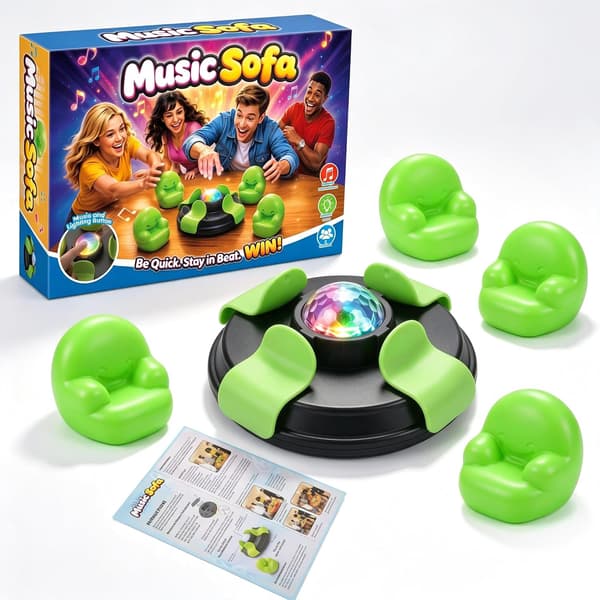 Musikalske Stoler / Musikalsk Sofafest Brettspill – Passer for Familier