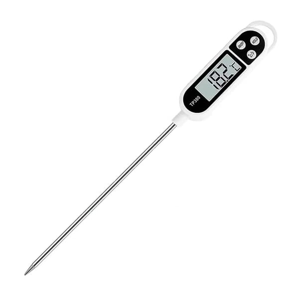 Kjøkkentermometer, digitalt termometer med lang probe, hurtigavlesende matlagingstermometer, kjøtttermometer, olje