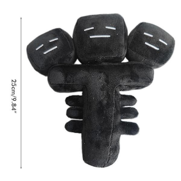 Wither Plush Craft Wither Storm Plyspute Dyreplysleker til Halloween, en samleobjektdekorasjon for barn og lekeentusiaster.