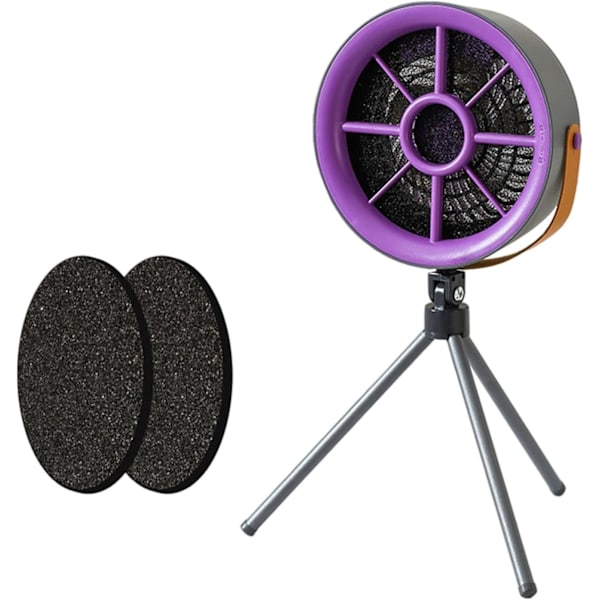 Kompakt emhætte/ventilator/mini emhætte, velegnet til grill og camping. Grå (lilla)