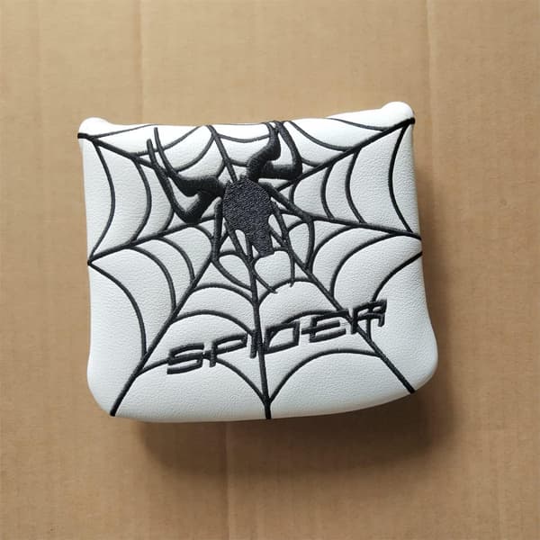 Firkantet køllehodebeskyttelse for putter, golfhodebeskyttelse for TaylorMade Spider A4-WELLNGS A4/NT Spider Broderi Puttertrekk Mallet Golfkøllehodebeskyttelse