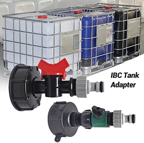 S60x6 IBC Vattentank 1000l Ton Hink Brytaranslutning Trädgårdsslangkoppling