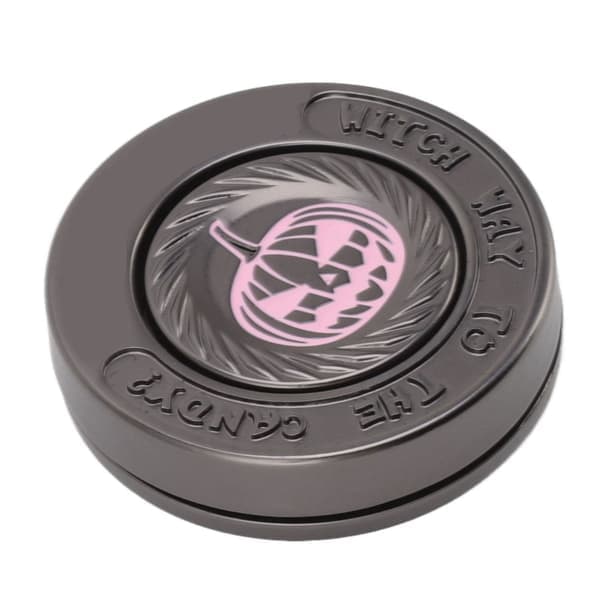 Ond gresskarformet fidget spinner-leke, rund, lett, stressreduserende EDC skrivebordsleke, egnet for kontorbruk.
