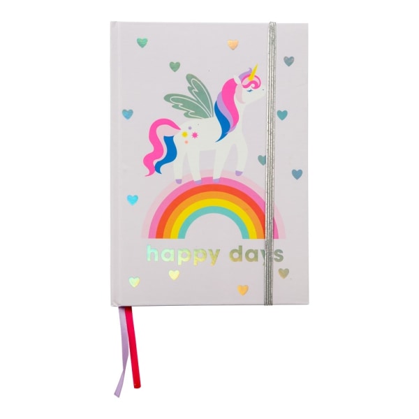 Anteckningsbok A5 Unicorn Enhörning Happy Days Notebook