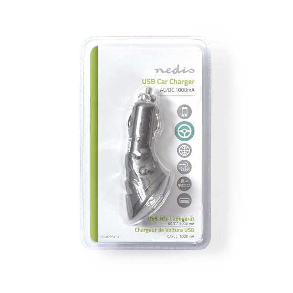 Billaddare USB-A 1x 1.0A Ciggadapter