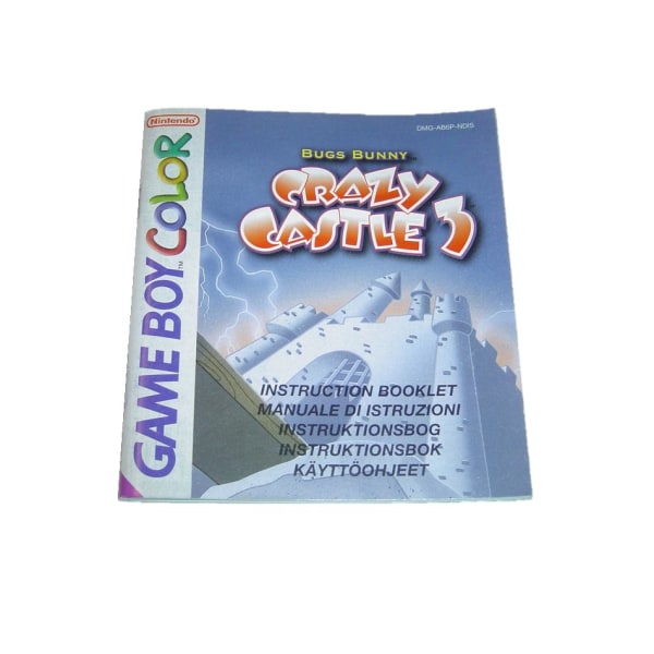 Crazy Castle 3 Manual Instruktionsbok till Nintendo Gameboy Colo