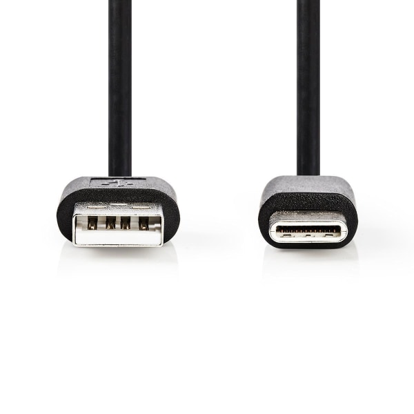 USB A-Hane - USB C-Hane Laddningskabel & Synkroniseringskabel 2m